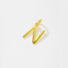 Wholesale Women's S925 Sterling Silver Clavicle Chain Necklace With Glow Surface Letter A Z Text Design And 18K Gold Electroplating
