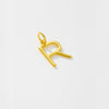 Wholesale Women's S925 Sterling Silver Clavicle Chain Necklace With Glow Surface Letter A Z Text Design And 18K Gold Electroplating