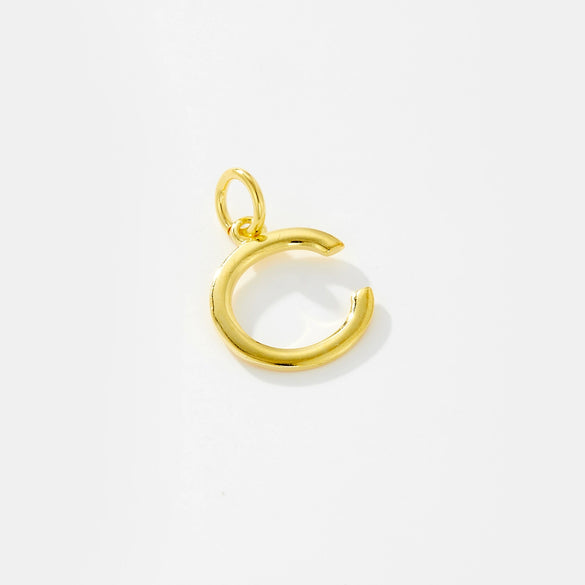 Wholesale Women's S925 Sterling Silver Clavicle Chain Necklace With Glow Surface Letter A Z Text Design And 18K Gold Electroplating