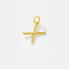 Wholesale Women's S925 Sterling Silver Clavicle Chain Necklace With Glow Surface Letter A Z Text Design And 18K Gold Electroplating