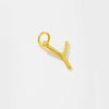 Wholesale Women's S925 Sterling Silver Clavicle Chain Necklace With Glow Surface Letter A Z Text Design And 18K Gold Electroplating