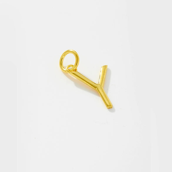 Wholesale Women's S925 Sterling Silver Clavicle Chain Necklace With Glow Surface Letter A Z Text Design And 18K Gold Electroplating