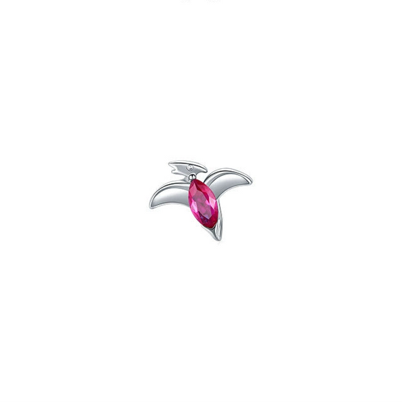 Wholesale Women's S925 Sterling Silver Cute Dinosaur Earrings With Crystal Jewelry Seiko Design