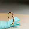 Wholesale Women's S925 Sterling Silver Cylindrical Geometric Stacked Ring Electroplated With 18K Champagne Gold And Rose Gold