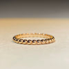 Wholesale Women's S925 Sterling Silver Cylindrical Geometric Stacked Ring Electroplated With 18K Champagne Gold And Rose Gold