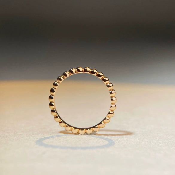 Wholesale Women's S925 Sterling Silver Cylindrical Geometric Stacked Ring Electroplated With 18K Champagne Gold And Rose Gold