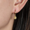 Wholesale Women's S925 Sterling Silver Devil's Eye Earrings With Geometric Style And Zircon Treatment
