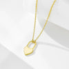Wholesale Women's S925 Sterling Silver Diamond Geometric Heart Lock Cross Chain Necklace