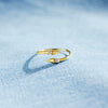 Wholesale Women's S925 Sterling Silver Double Arrow Open Ring Geometric Style Electroplated Jewelry