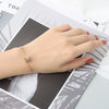 Wholesale Women's S925 Sterling Silver Double Layer Small Waist Design Electroplated Hand Jewelry Bracelet