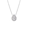 Wholesale Women's S925 Sterling Silver Drop Shape Pendant Ochain Necklace With Electroplating Minimalist Style