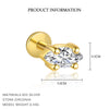 Wholesale Women's S925 Sterling Silver Earrings With Four Leaf Clover Butterfly Love Tassel Heart Shape Flower And Geometric Patterns And Zirconia