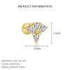 Wholesale Women's S925 Sterling Silver Earrings With Four Leaf Clover Butterfly Love Tassel Heart Shape Flower And Geometric Patterns And Zirconia