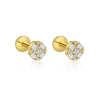 Wholesale Women's S925 Sterling Silver Earrings With Four Leaf Clover Butterfly Love Tassel Heart Shape Flower And Geometric Patterns And Zirconia