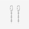 Wholesale Women's S925 Sterling Silver Earrings With Geometric Joker Design And Platinum Or 18K Gold Electroplating
