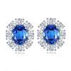 Wholesale Women's S925 Sterling Silver Earrings With Geometric Pattern And Electroplating Treatment