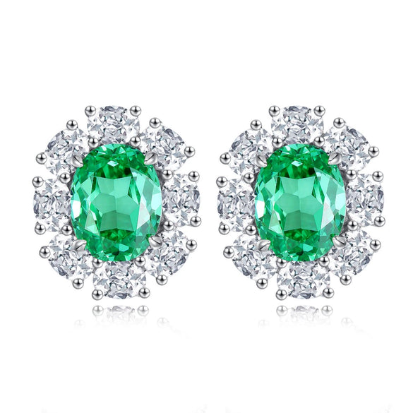 Wholesale Women's S925 Sterling Silver Earrings With Geometric Pattern And Electroplating Treatment