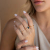 Wholesale Women's S925 Sterling Silver Eggshaped Geometric Ring With Electroplating