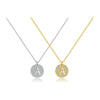Wholesale Women's S925 Sterling Silver English Letter Necklace With Simple All Match Plain High Level Design Sense And Electroplating Process
