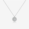 Wholesale Women's S925 Sterling Silver English Letter Necklace With Simple All Match Plain High Level Design Sense And Electroplating Process