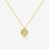 Wholesale Women's S925 Sterling Silver English Letter Necklace With Simple All Match Plain High Level Design Sense And Electroplating Process