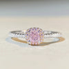 Wholesale Women's S925 Sterling Silver Flower And Geometric Pattern Ring With Electroplating