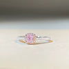 Wholesale Women's S925 Sterling Silver Flower And Geometric Pattern Ring With Electroplating
