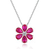 Wholesale Women's S925 Sterling Silver Flower Earrings With Diamond Design