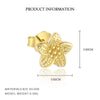 Wholesale Women's S925 Sterling Silver Flower Earrings With Zirconia Design