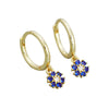 Wholesale Women's S925 Sterling Silver Flower Pattern Diamond Earrings