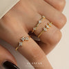 Wholesale Women's S925 Sterling Silver Flower Ring With Zirconia Simple And Fashionable