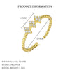Wholesale Women's S925 Sterling Silver Flower Ring With Zirconia Simple And Fashionable