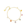 Wholesale Women's S925 Sterling Silver Four Leaf Clover Zirconium Fashion Clavicle Necklace With Cross Chain