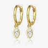 Wholesale Women's S925 Sterling Silver Fresh Leaf Shape Micro Inlay Earrings Simple Niche Design