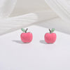 Wholesale Women's S925 Sterling Silver Fruit Shaped Dripping Oil Earrings