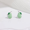 Wholesale Women's S925 Sterling Silver Fruit Shaped Dripping Oil Earrings