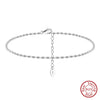 Wholesale Women's S925 Sterling Silver Geometric Anklets In Various Hotselling Styles