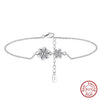 Wholesale Women's S925 Sterling Silver Geometric Anklets In Various Hotselling Styles