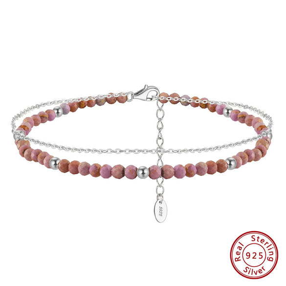 Wholesale Women's S925 Sterling Silver Geometric Anklets In Various Hotselling Styles