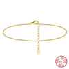 Wholesale Women's S925 Sterling Silver Geometric Anklets In Various Hotselling Styles
