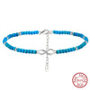 Wholesale Women's S925 Sterling Silver Geometric Anklets In Various Hotselling Styles