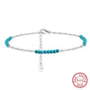Wholesale Women's S925 Sterling Silver Geometric Anklets In Various Hotselling Styles