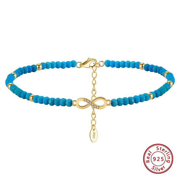 Wholesale Women's S925 Sterling Silver Geometric Anklets In Various Hotselling Styles