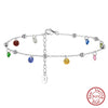 Wholesale Women's S925 Sterling Silver Geometric Anklets In Various Hotselling Styles