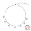 Wholesale Women's S925 Sterling Silver Geometric Anklets In Various Hotselling Styles