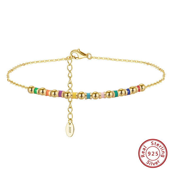 Wholesale Women's S925 Sterling Silver Geometric Anklets In Various Hotselling Styles
