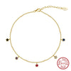 Wholesale Women's S925 Sterling Silver Geometric Anklets In Various Hotselling Styles