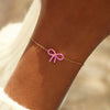 Wholesale Women's S925 Sterling Silver Geometric Bow Buckle Electroplated Bracelet
