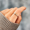Wholesale Women's S925 Sterling Silver Geometric Cross Electroplated Two Color Ring
