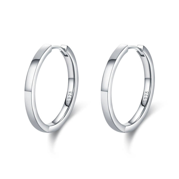 Wholesale Women's S925 Sterling Silver Geometric Design Electroplated Earrings
